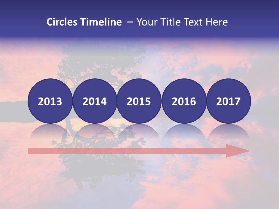 A Tree In The Middle Of A Body Of Water PowerPoint Template