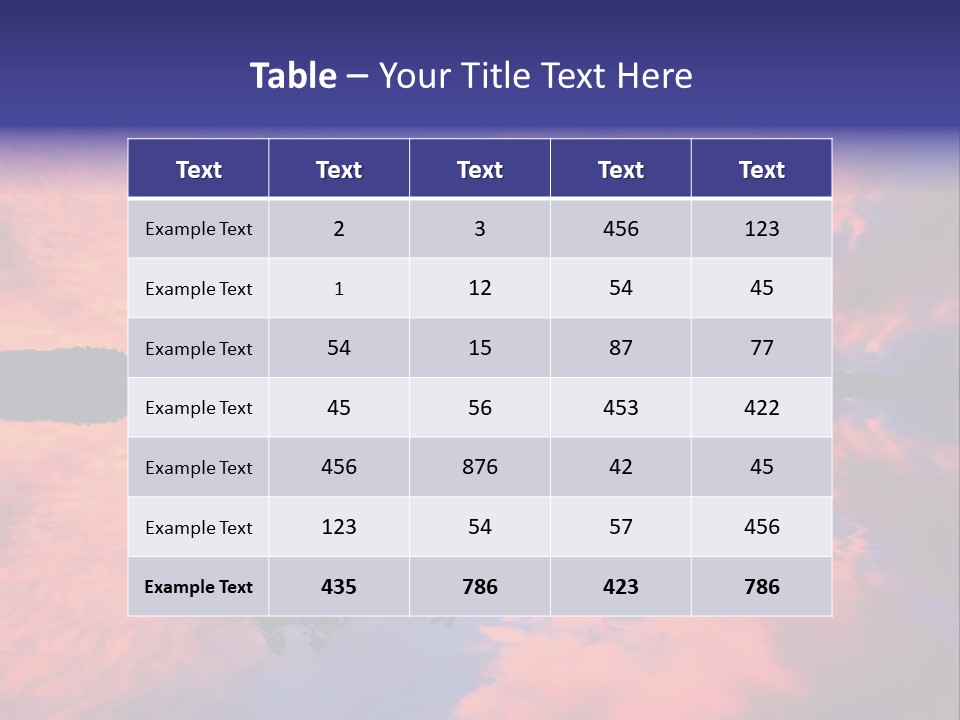 A Tree In The Middle Of A Body Of Water PowerPoint Template