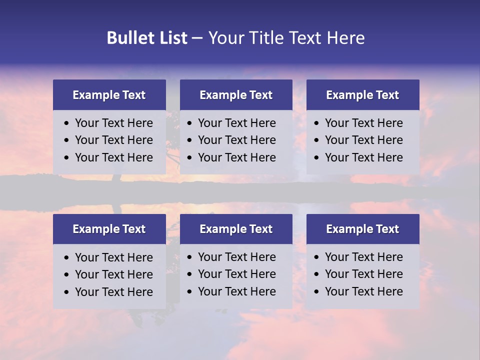 A Tree In The Middle Of A Body Of Water PowerPoint Template