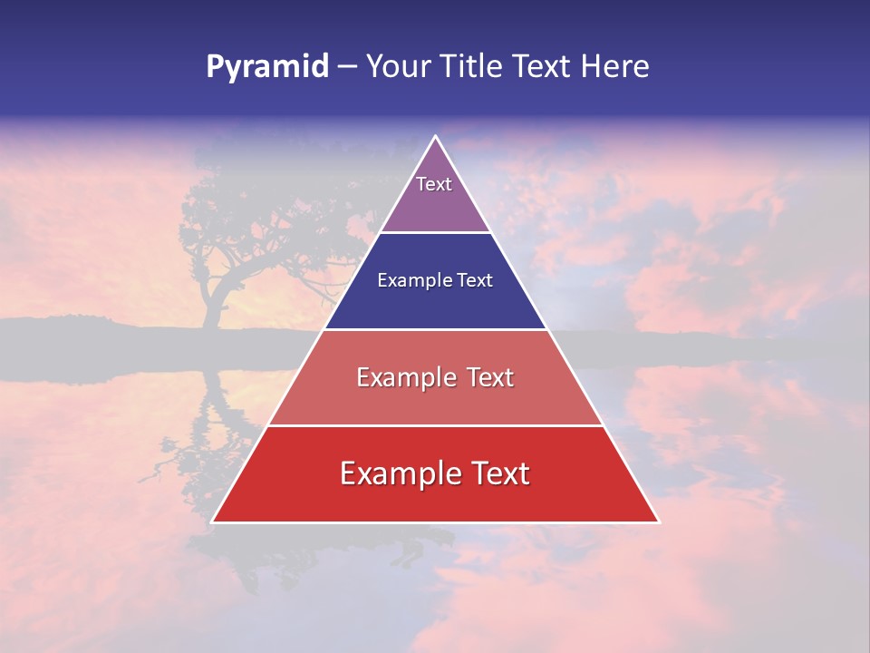 A Tree In The Middle Of A Body Of Water PowerPoint Template