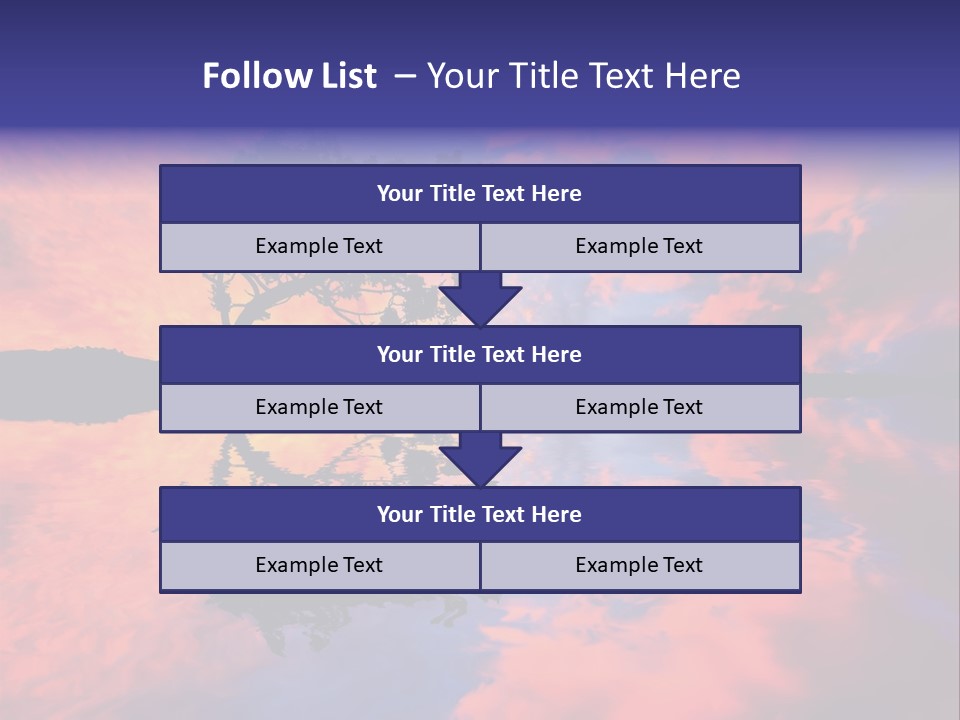 A Tree In The Middle Of A Body Of Water PowerPoint Template