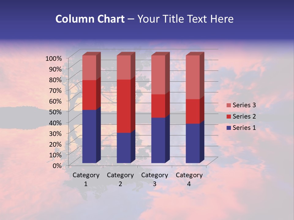 A Tree In The Middle Of A Body Of Water PowerPoint Template