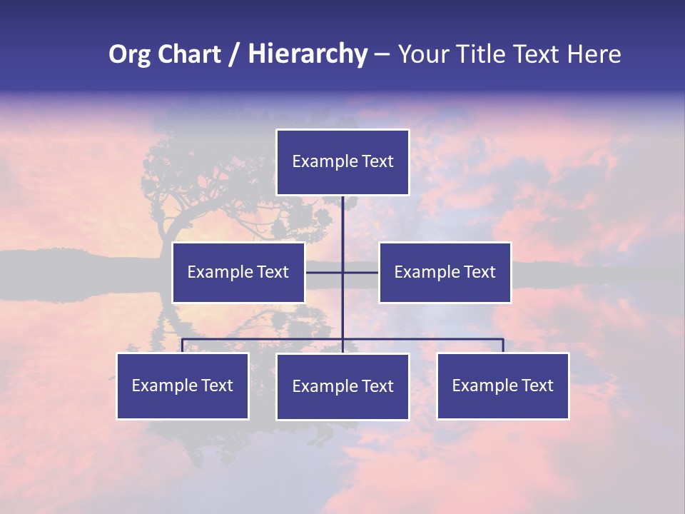 A Tree In The Middle Of A Body Of Water PowerPoint Template