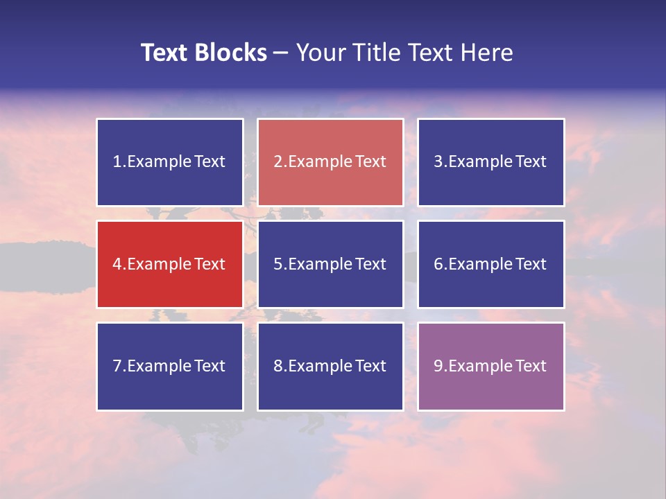 A Tree In The Middle Of A Body Of Water PowerPoint Template