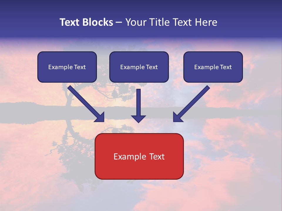 A Tree In The Middle Of A Body Of Water PowerPoint Template