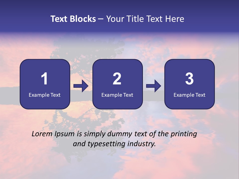 A Tree In The Middle Of A Body Of Water PowerPoint Template
