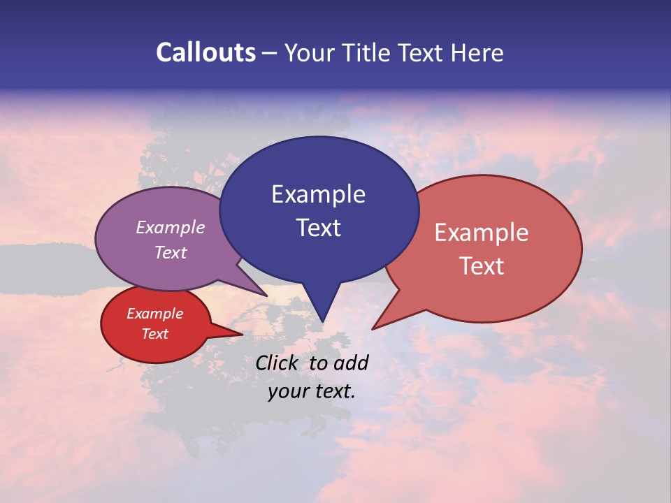 A Tree In The Middle Of A Body Of Water PowerPoint Template