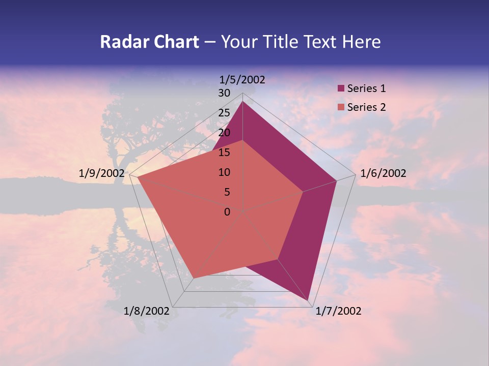 A Tree In The Middle Of A Body Of Water PowerPoint Template