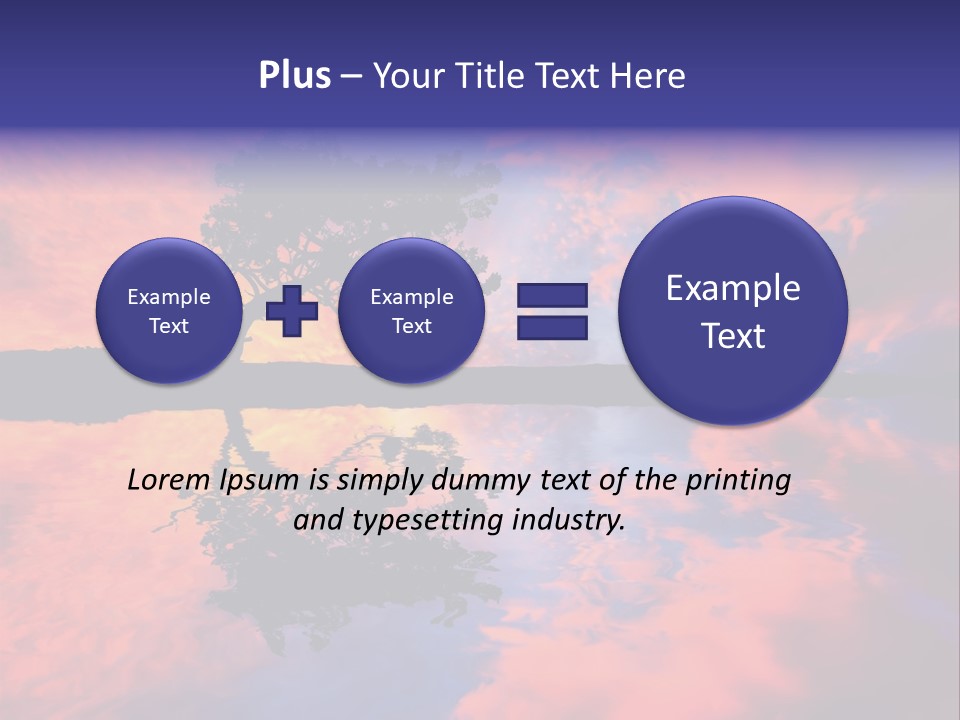 A Tree In The Middle Of A Body Of Water PowerPoint Template
