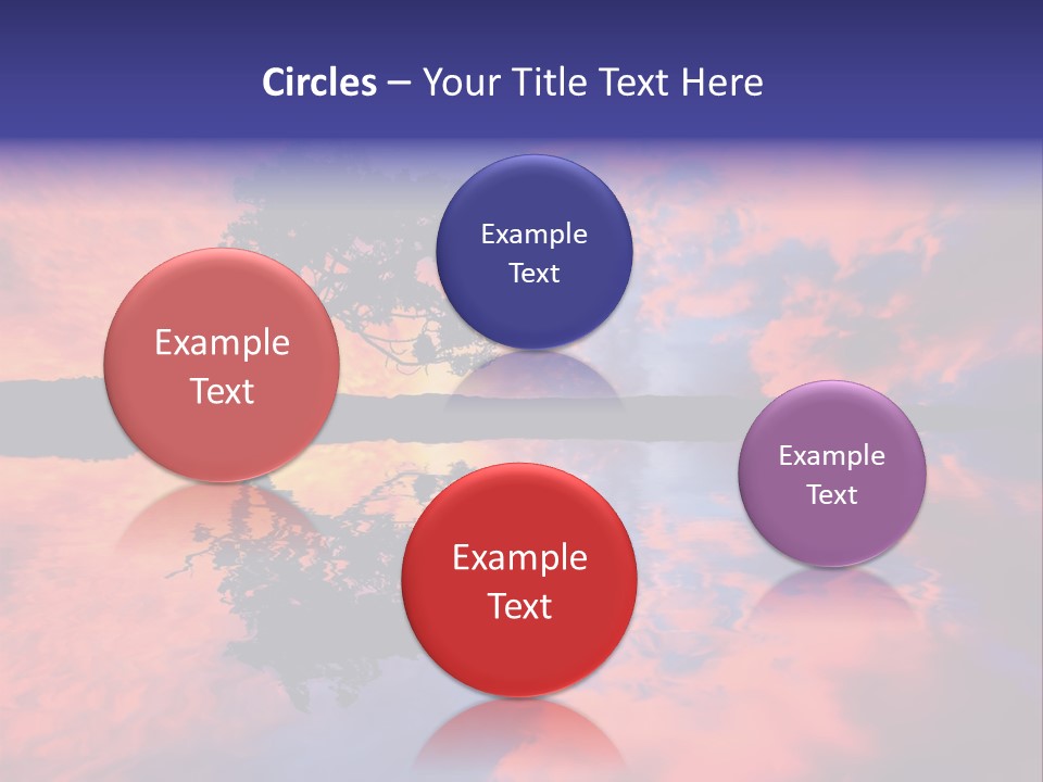 A Tree In The Middle Of A Body Of Water PowerPoint Template