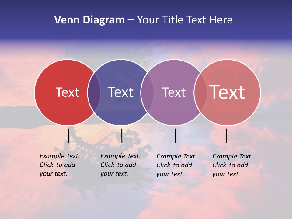 A Tree In The Middle Of A Body Of Water PowerPoint Template