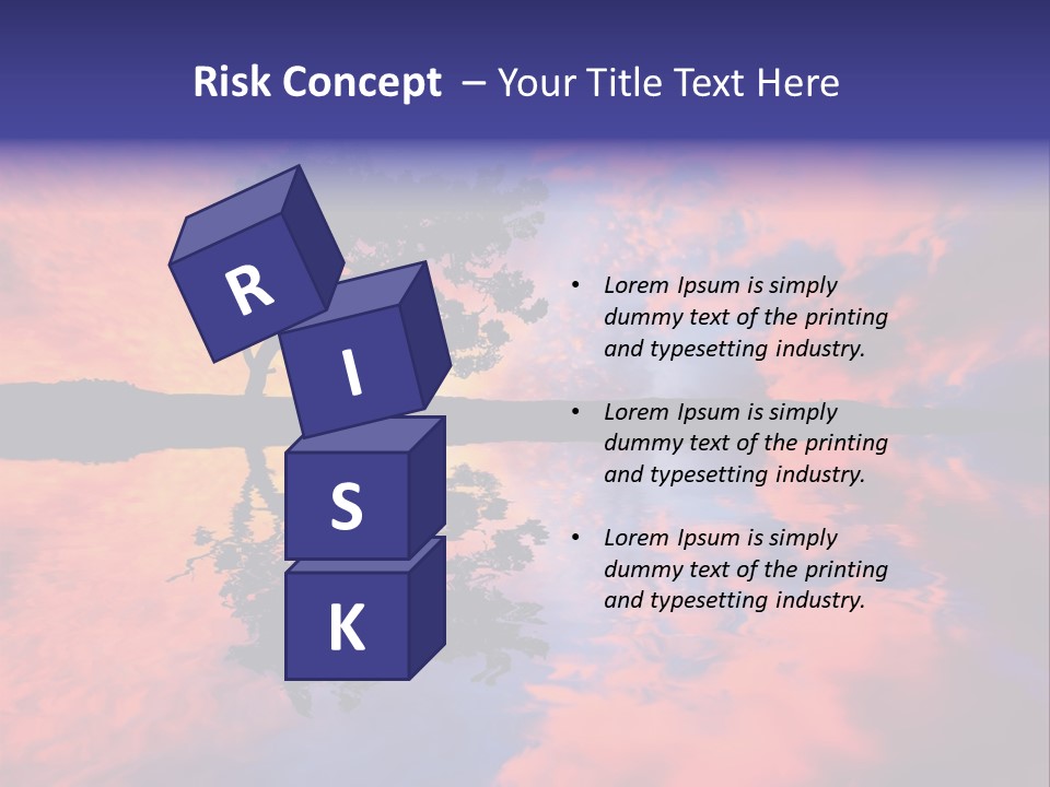 A Tree In The Middle Of A Body Of Water PowerPoint Template