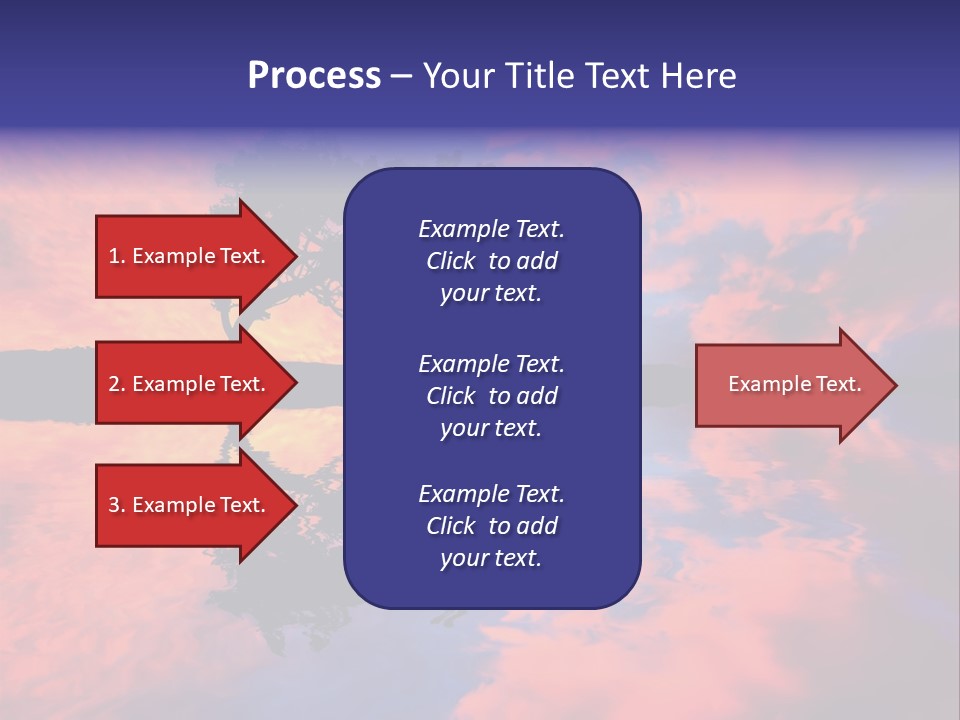 A Tree In The Middle Of A Body Of Water PowerPoint Template