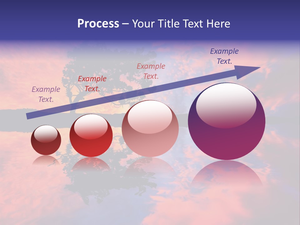 A Tree In The Middle Of A Body Of Water PowerPoint Template