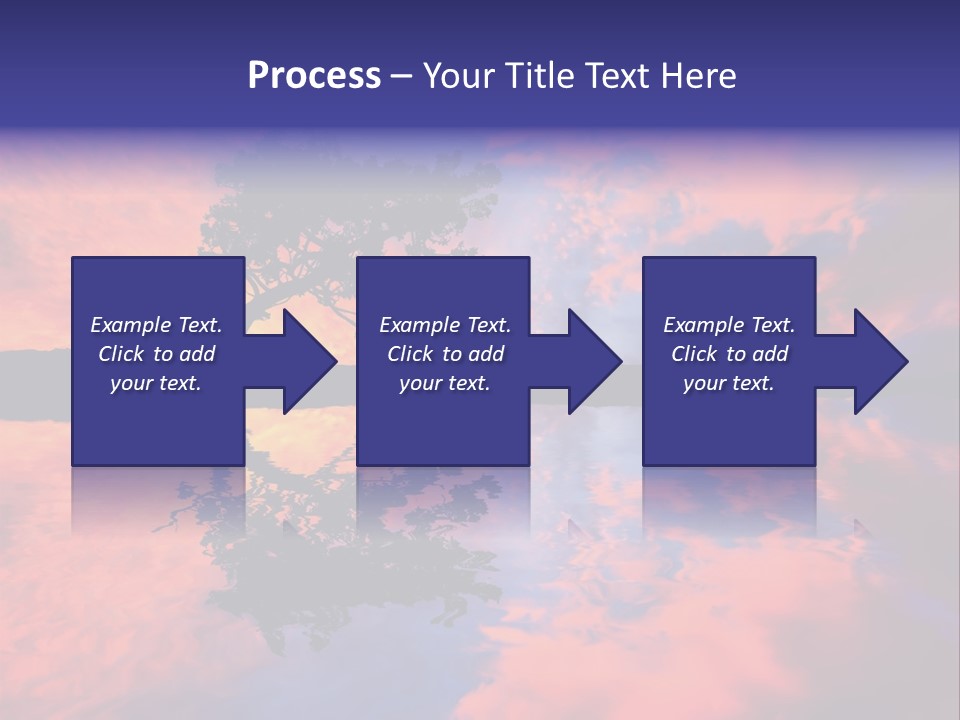 A Tree In The Middle Of A Body Of Water PowerPoint Template
