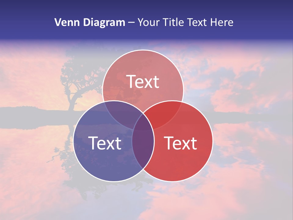 A Tree In The Middle Of A Body Of Water PowerPoint Template