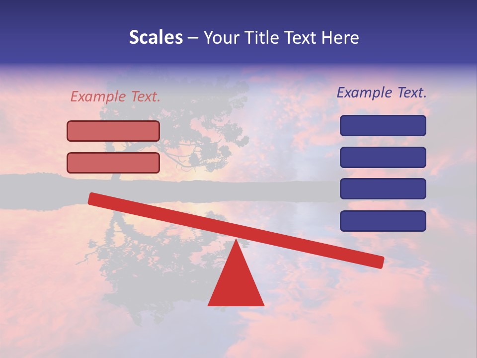 A Tree In The Middle Of A Body Of Water PowerPoint Template