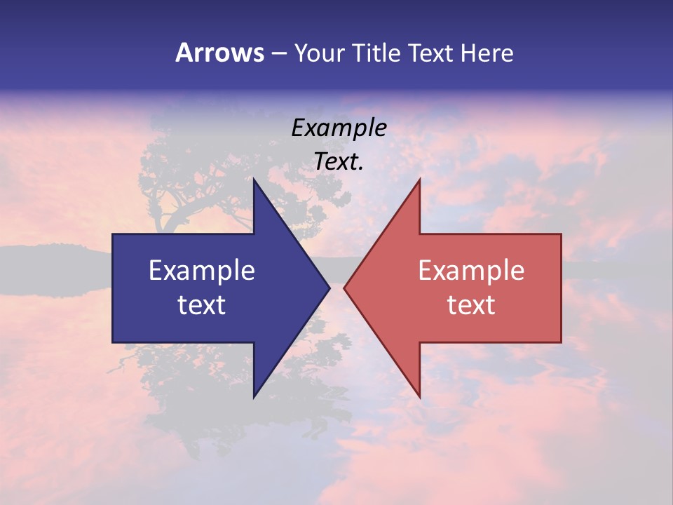 A Tree In The Middle Of A Body Of Water PowerPoint Template