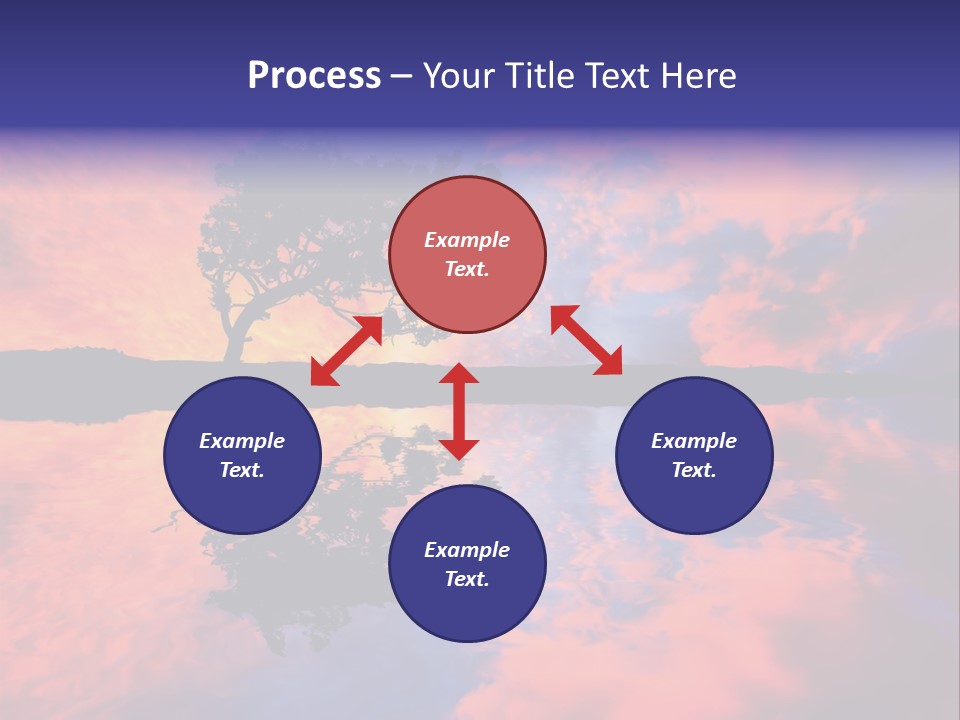 A Tree In The Middle Of A Body Of Water PowerPoint Template