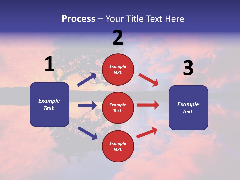 A Tree In The Middle Of A Body Of Water PowerPoint Template