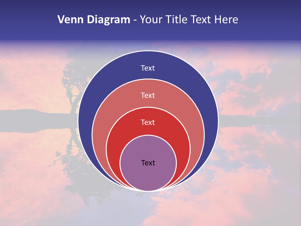 A Tree In The Middle Of A Body Of Water PowerPoint Template