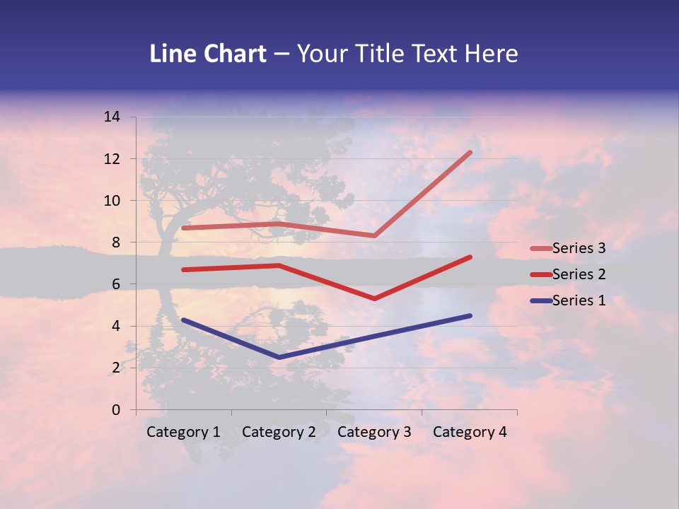 A Tree In The Middle Of A Body Of Water PowerPoint Template