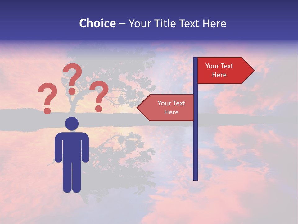 A Tree In The Middle Of A Body Of Water PowerPoint Template