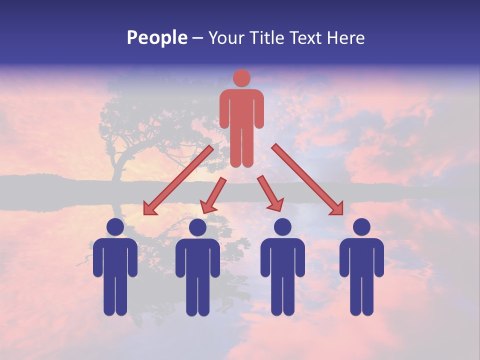 A Tree In The Middle Of A Body Of Water PowerPoint Template