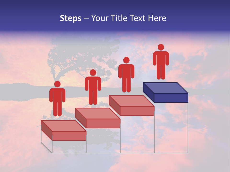 A Tree In The Middle Of A Body Of Water PowerPoint Template