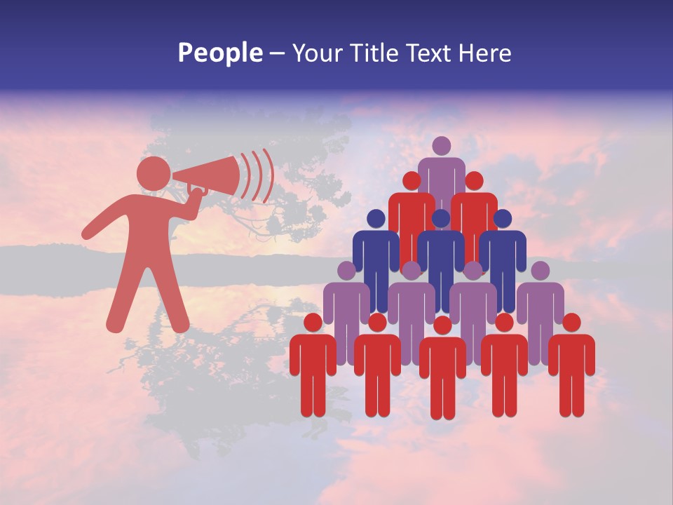 A Tree In The Middle Of A Body Of Water PowerPoint Template