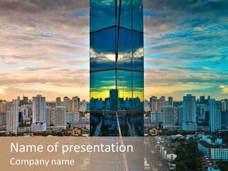 Design Skyline Apartment PowerPoint Template