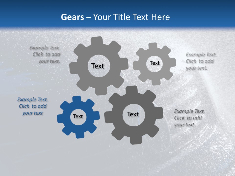 A Car Is Spraying Water On The Hood Of It PowerPoint Template
