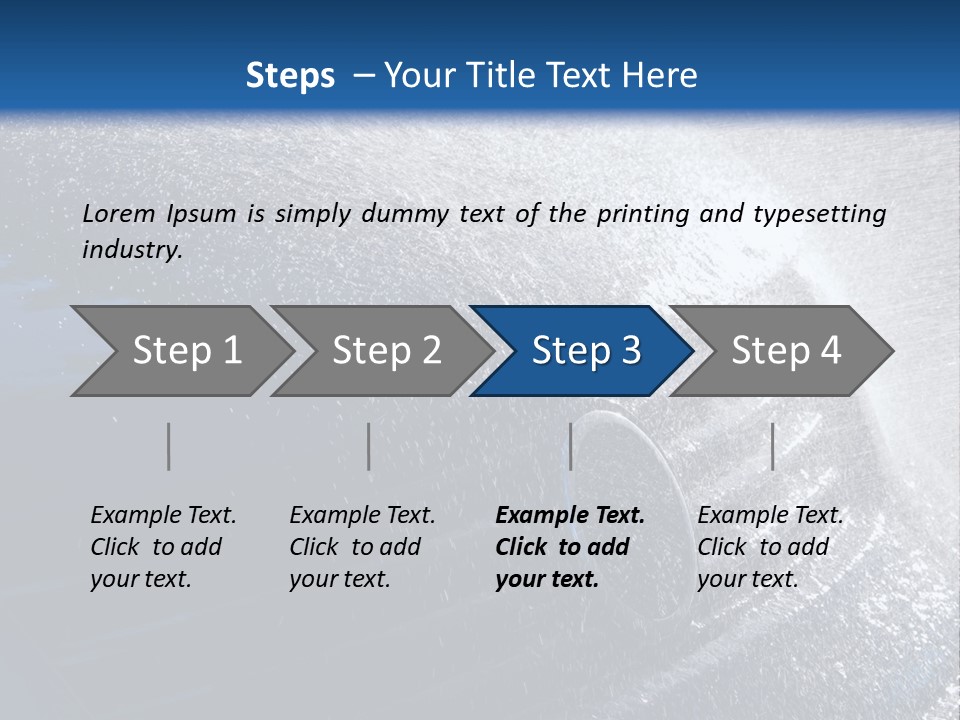 A Car Is Spraying Water On The Hood Of It PowerPoint Template