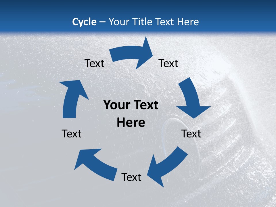 A Car Is Spraying Water On The Hood Of It PowerPoint Template