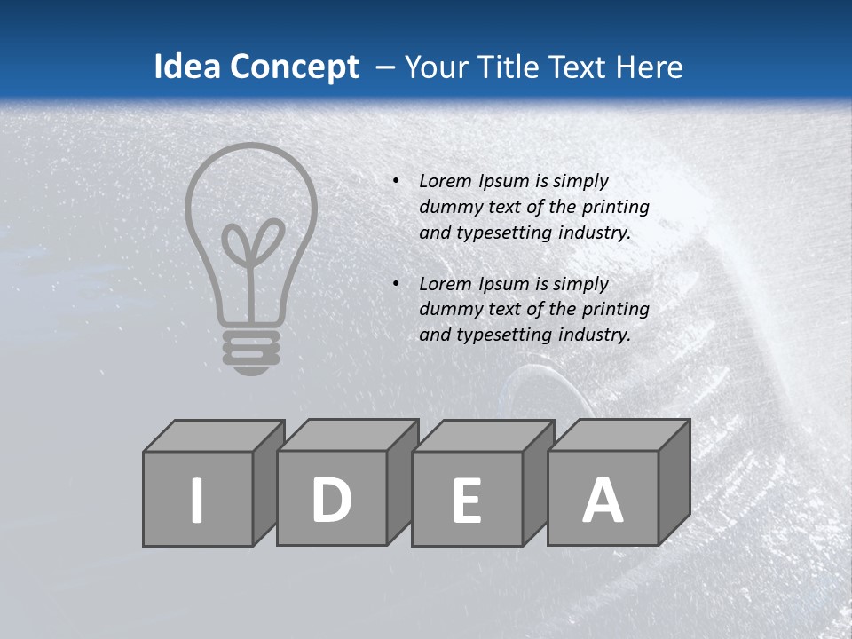 A Car Is Spraying Water On The Hood Of It PowerPoint Template