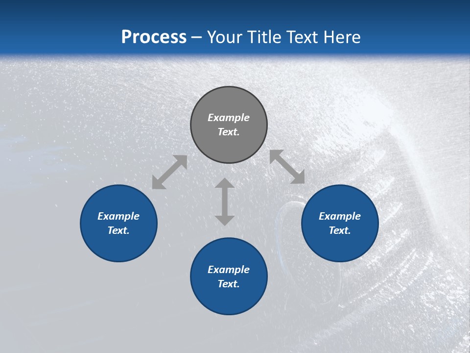 A Car Is Spraying Water On The Hood Of It PowerPoint Template