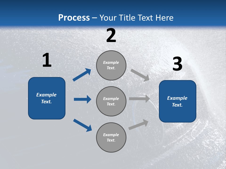 A Car Is Spraying Water On The Hood Of It PowerPoint Template