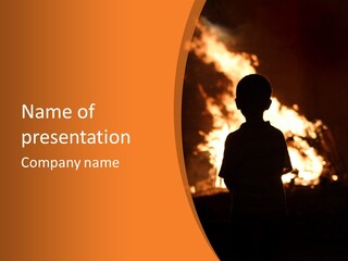 Playing With Fire Bonfire Disaster PowerPoint Template