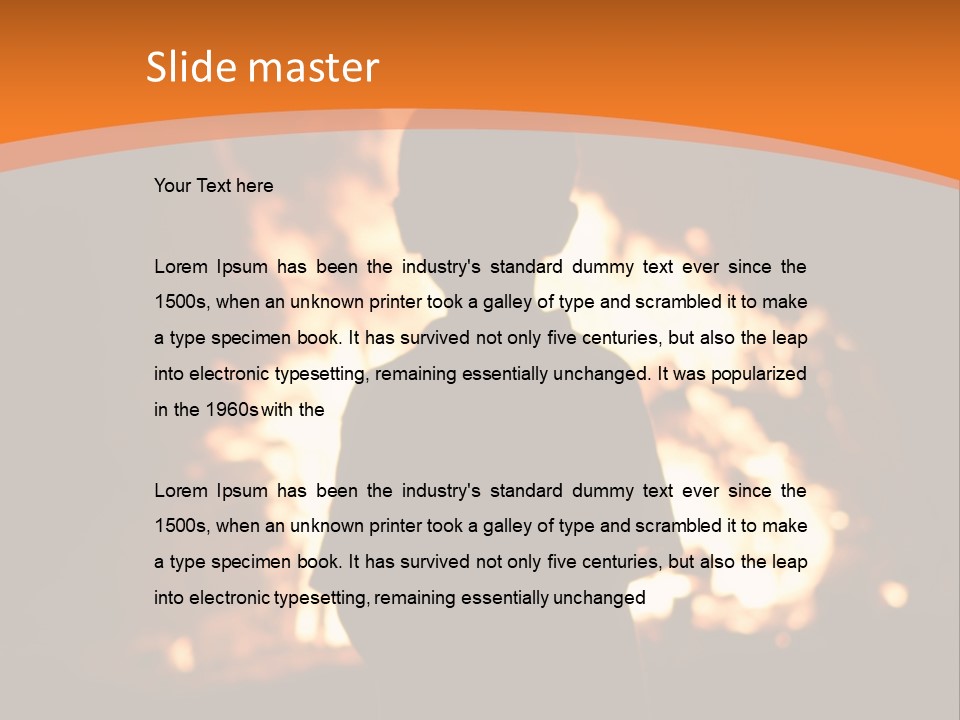 Playing With Fire Bonfire Disaster PowerPoint Template