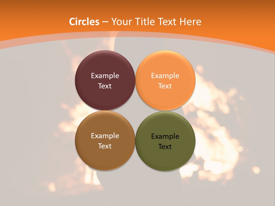 Playing With Fire Bonfire Disaster PowerPoint Template