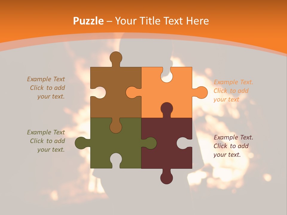 Playing With Fire Bonfire Disaster PowerPoint Template