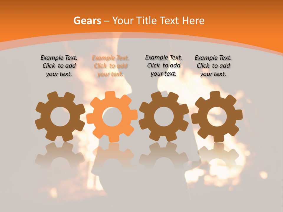 Playing With Fire Bonfire Disaster PowerPoint Template