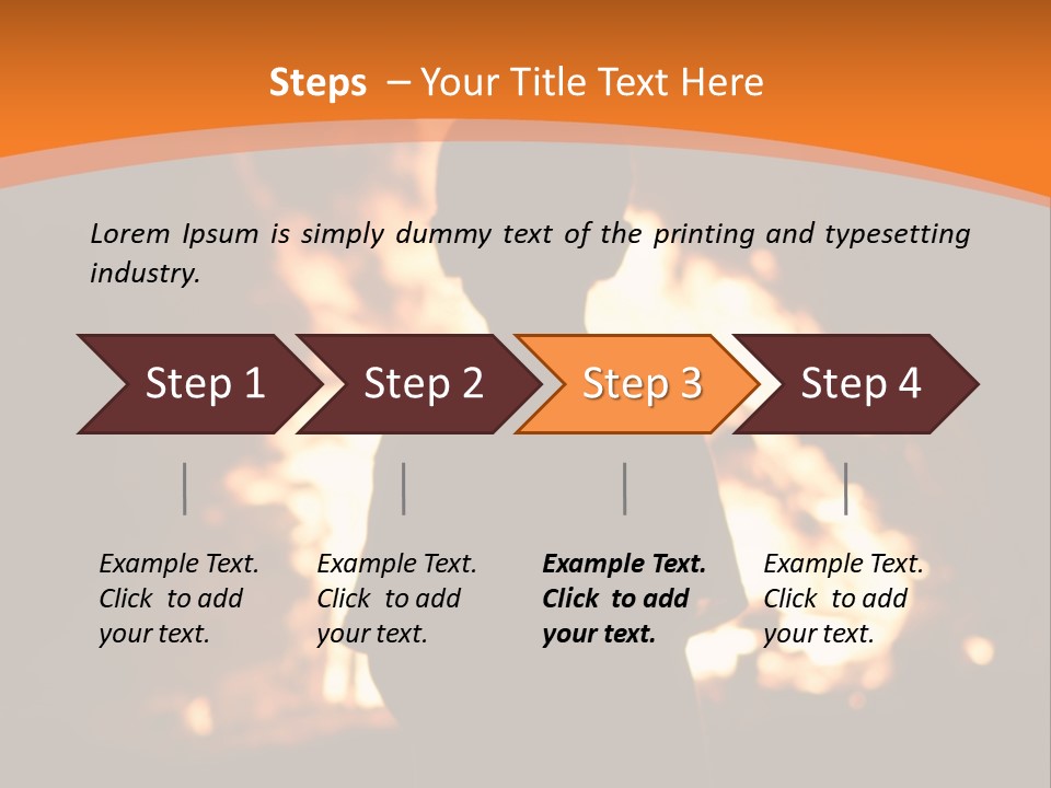 Playing With Fire Bonfire Disaster PowerPoint Template