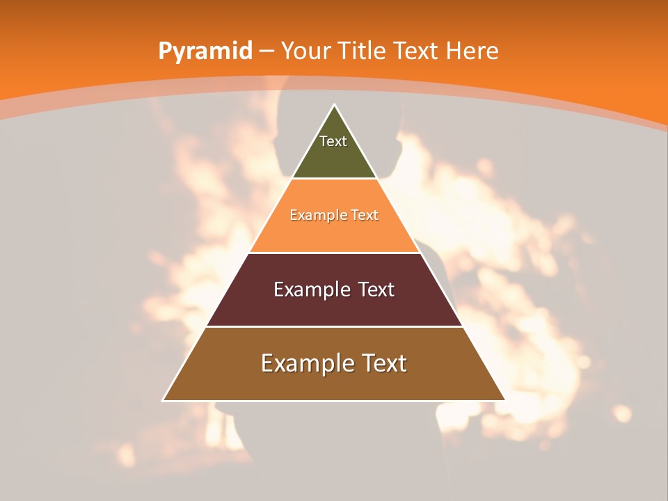 Playing With Fire Bonfire Disaster PowerPoint Template