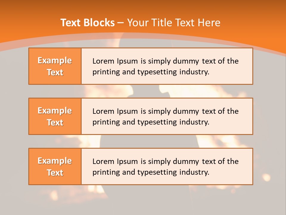 Playing With Fire Bonfire Disaster PowerPoint Template