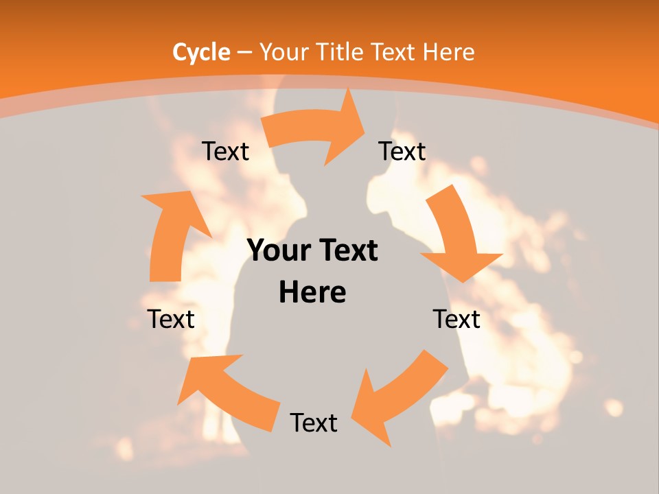 Playing With Fire Bonfire Disaster PowerPoint Template