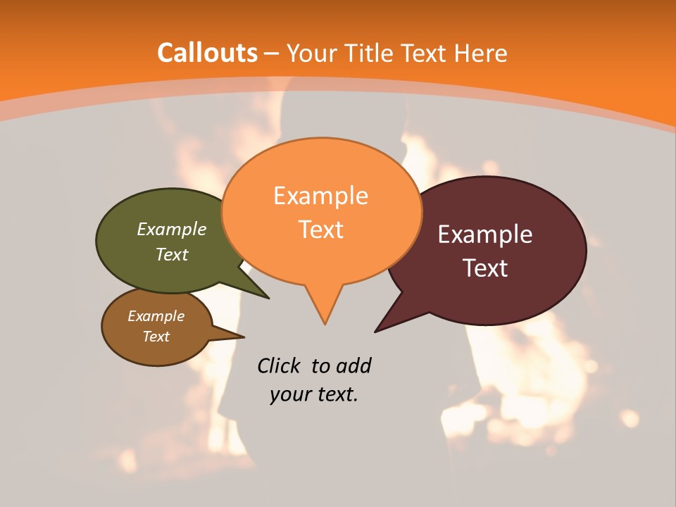 Playing With Fire Bonfire Disaster PowerPoint Template