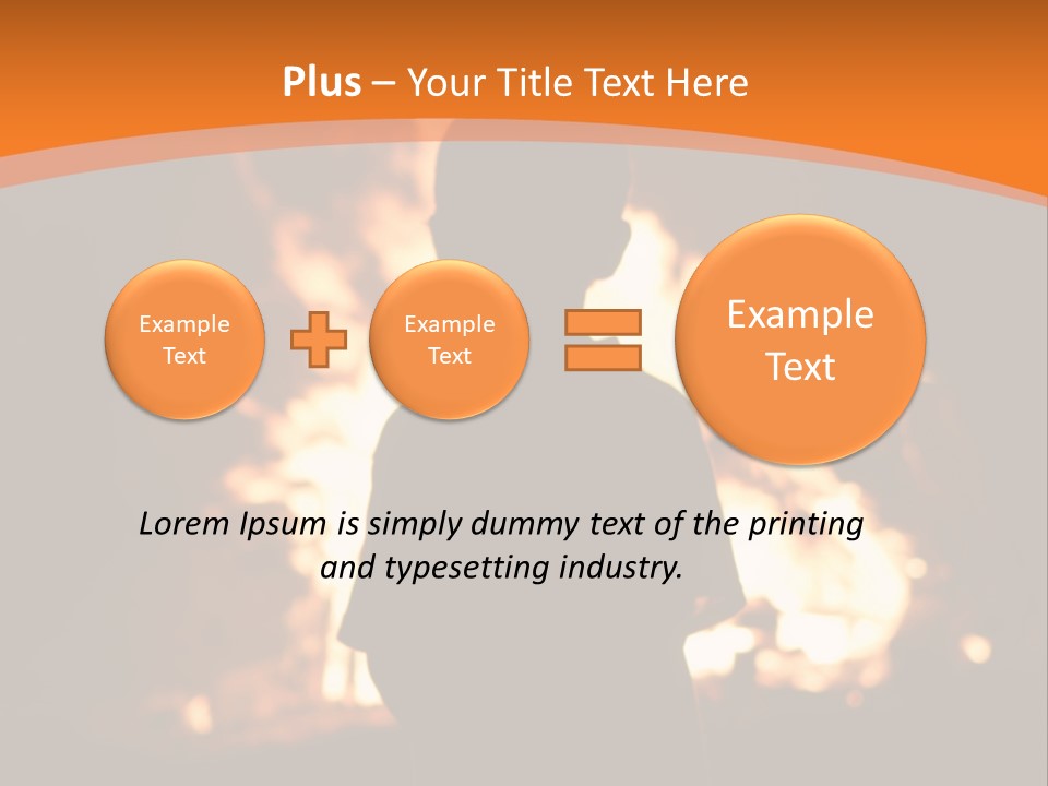 Playing With Fire Bonfire Disaster PowerPoint Template