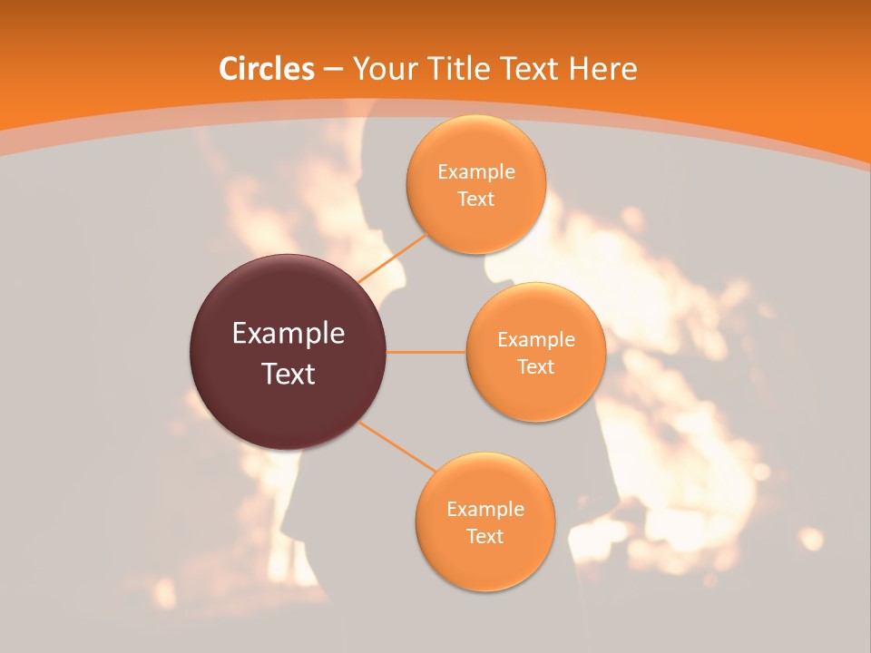 Playing With Fire Bonfire Disaster PowerPoint Template