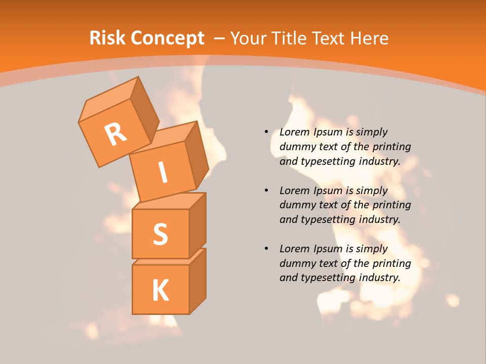 Playing With Fire Bonfire Disaster PowerPoint Template